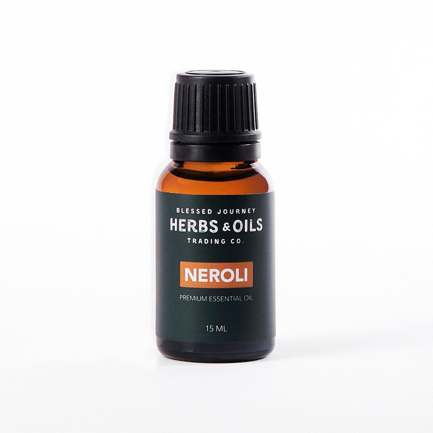 15ml amber glass bottle of premium Neroli Essential Oil for calming and relaxation