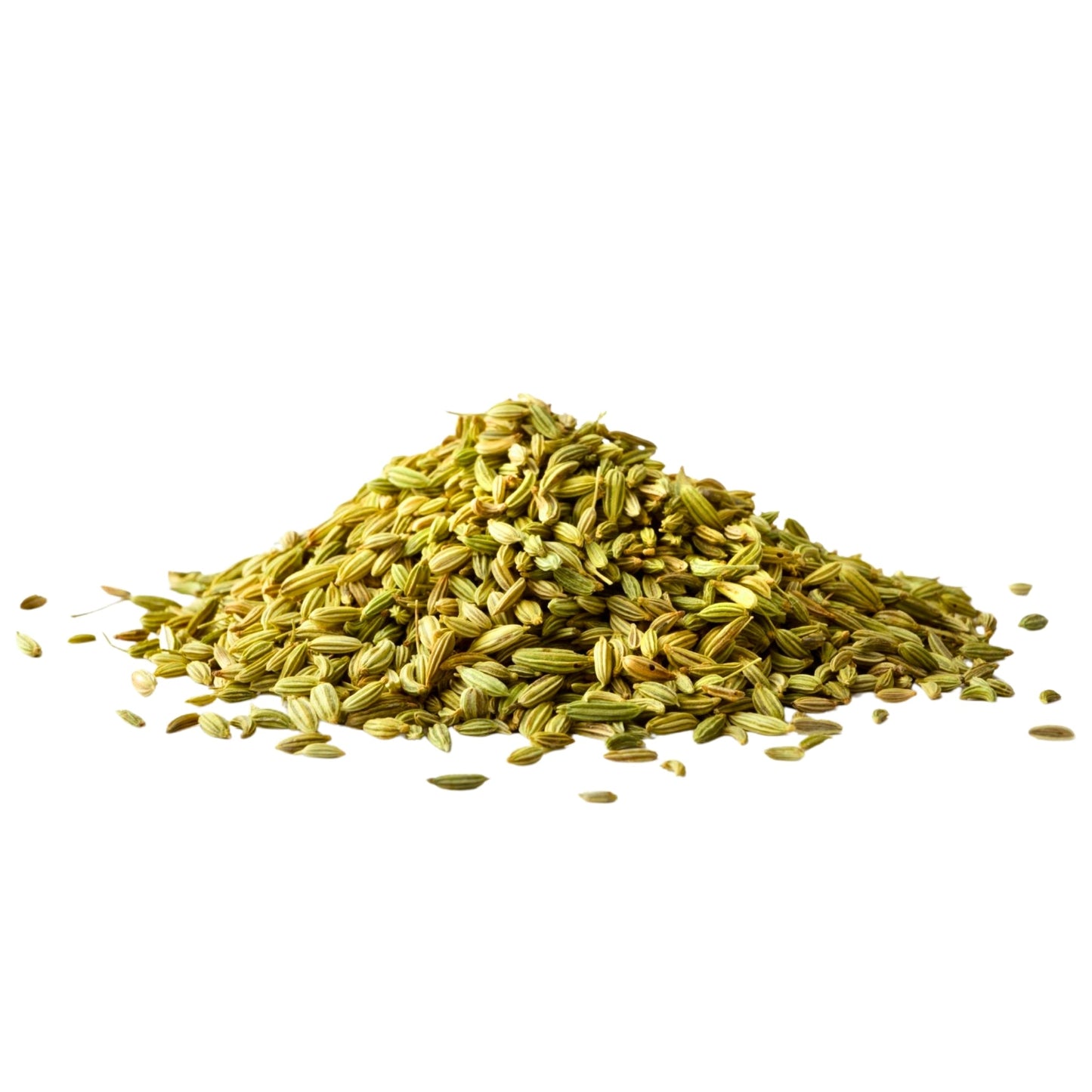 Organic fennel seeds 400g pile with sweet, aromatic licorice flavor for digestion and cooking