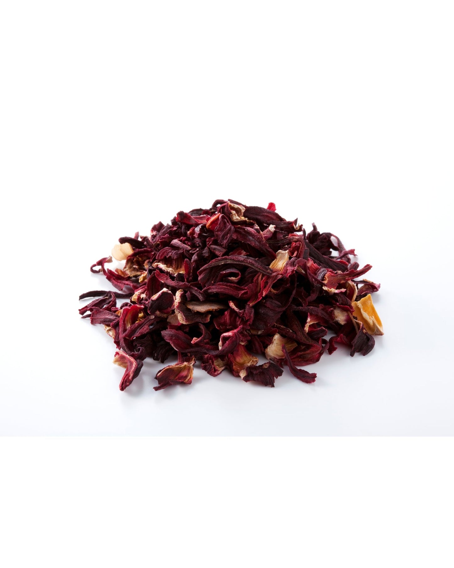 Organic hibiscus dried flower petals rich in antioxidants and vitamin C for tea brewing